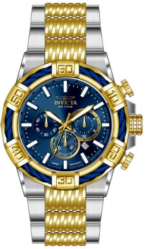 Bolt Men Blue Dial / Two-Tone Stainless Steel Bracelet Blue Dial