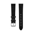 STRAP, 20mm, ITALIAN LEATHER, CROSS HATCH, PARKERIZED BUCKLE, BLACK, XL ITALIAN LEATHER, CROSS HATCH