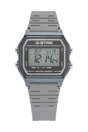 Gridline Digital Gray Dial / Gray Silicone Strap Gray Dial