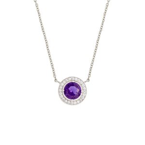 Juliet Pendant Necklace 18k White Gold