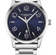 Classic 4021 Silver/Stainless Steel | Blue Dial