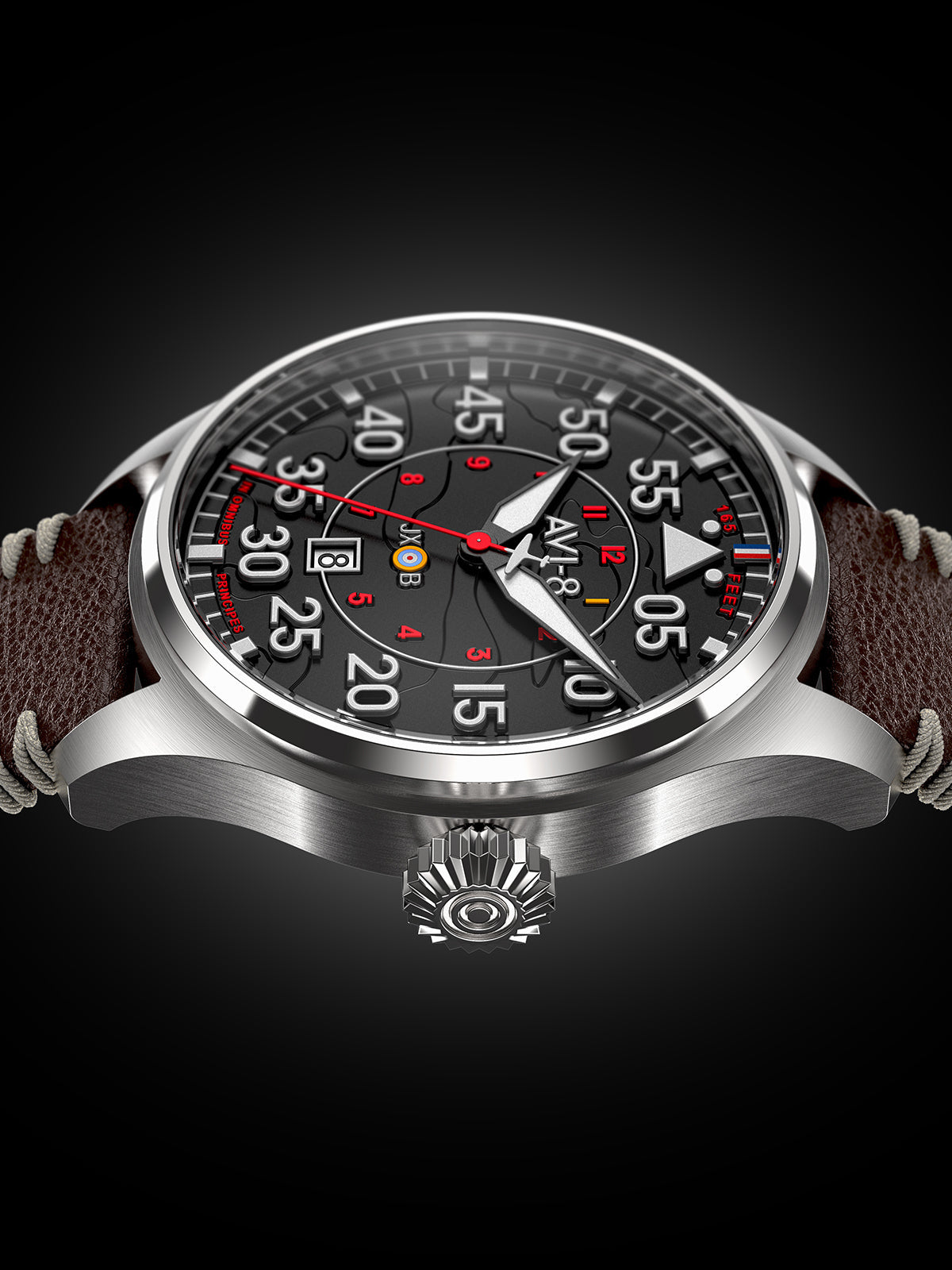 Hawker Hurricane Clowes Automatic Black / Leather | Black Dial
