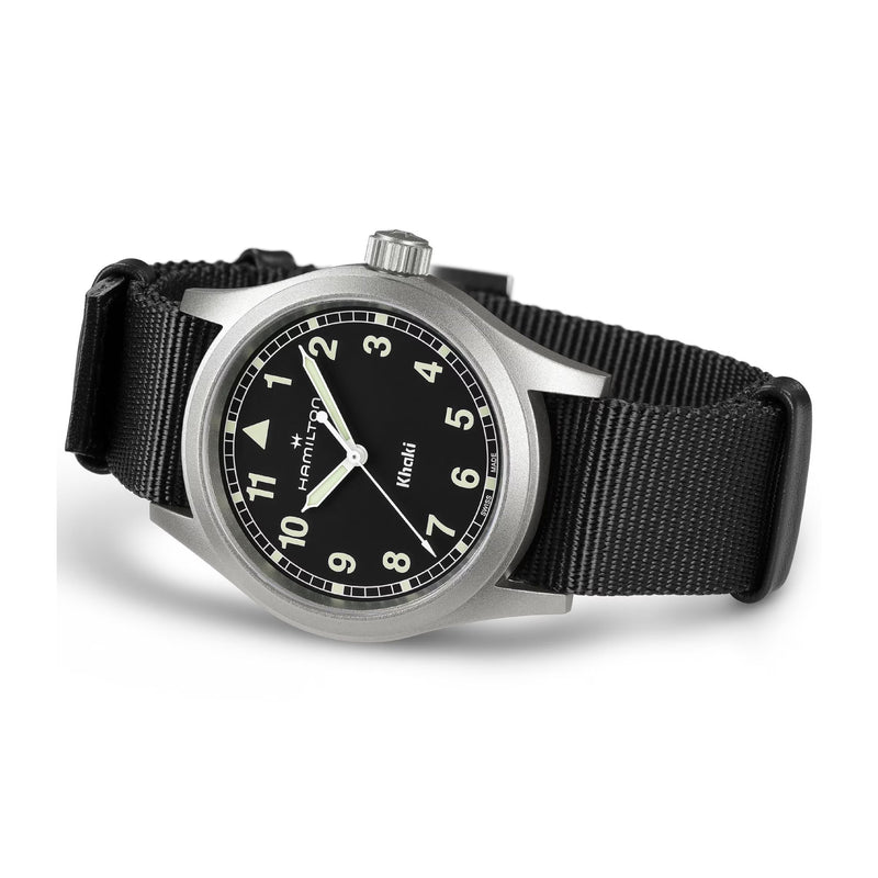 Khaki Field Black / Textile | Black Dial