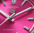 TAG HEUER CARRERA DATE 36MM, W/R 50M, STEEL CASE & BRACELET, PINK DIAL Pink Dial | Pink Dial