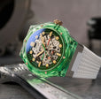 Ravello Automatic Green & White/ Silicone | Green Dial