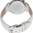 Vogue-336 White Leather | Silver Dial