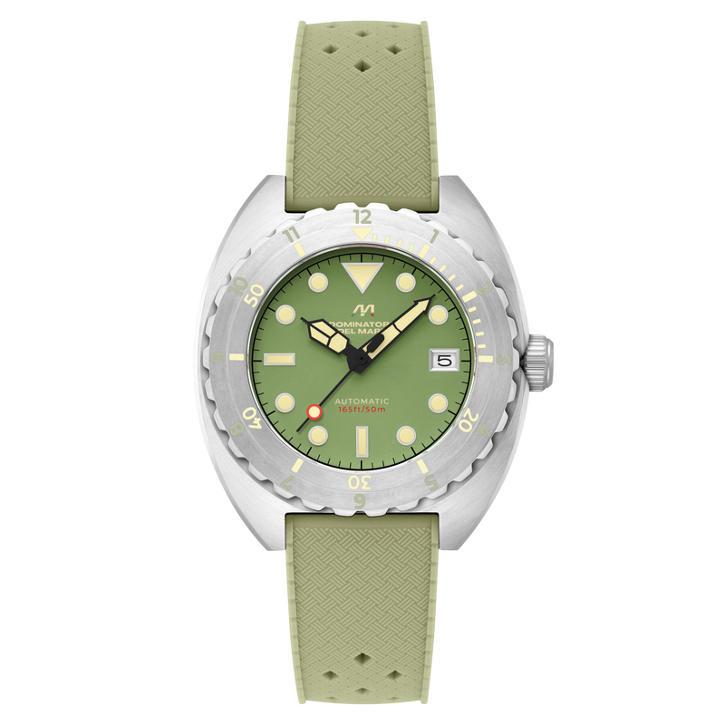 Amalfi Automatic Green / Green Silicone | Green Dial