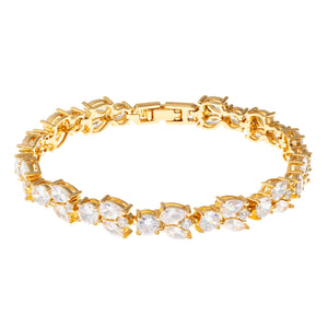Juliet Tennis Bracelet 18k Yellow Gold