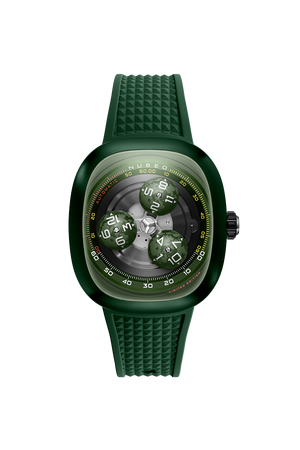 Tri-star Orbit Automatic Limited Edition Black / Rubber Strap Black Dial