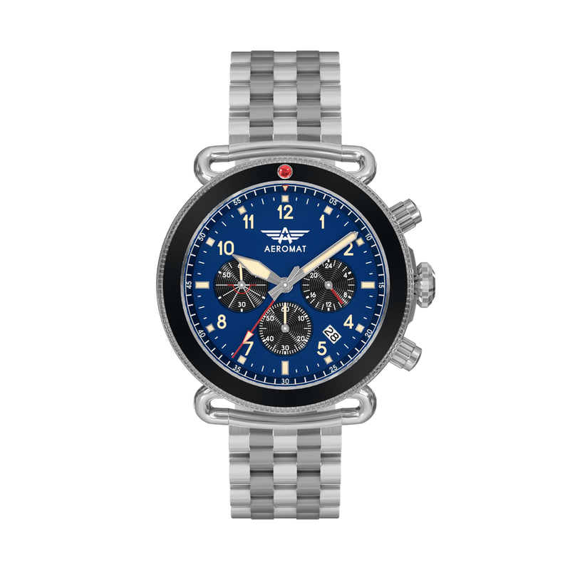 VDN Blue & Black Steel 45mm Blue - {Extended Ship Time} |  Dial