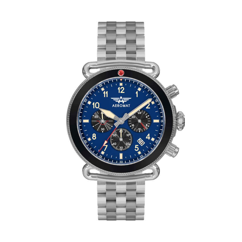 VDN Blue & Black Steel 45mm Blue - {Extended Ship Time} |  Dial