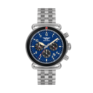 VDN Blue & Black Steel 45mm Blue - {Extended Ship Time} |  Dial