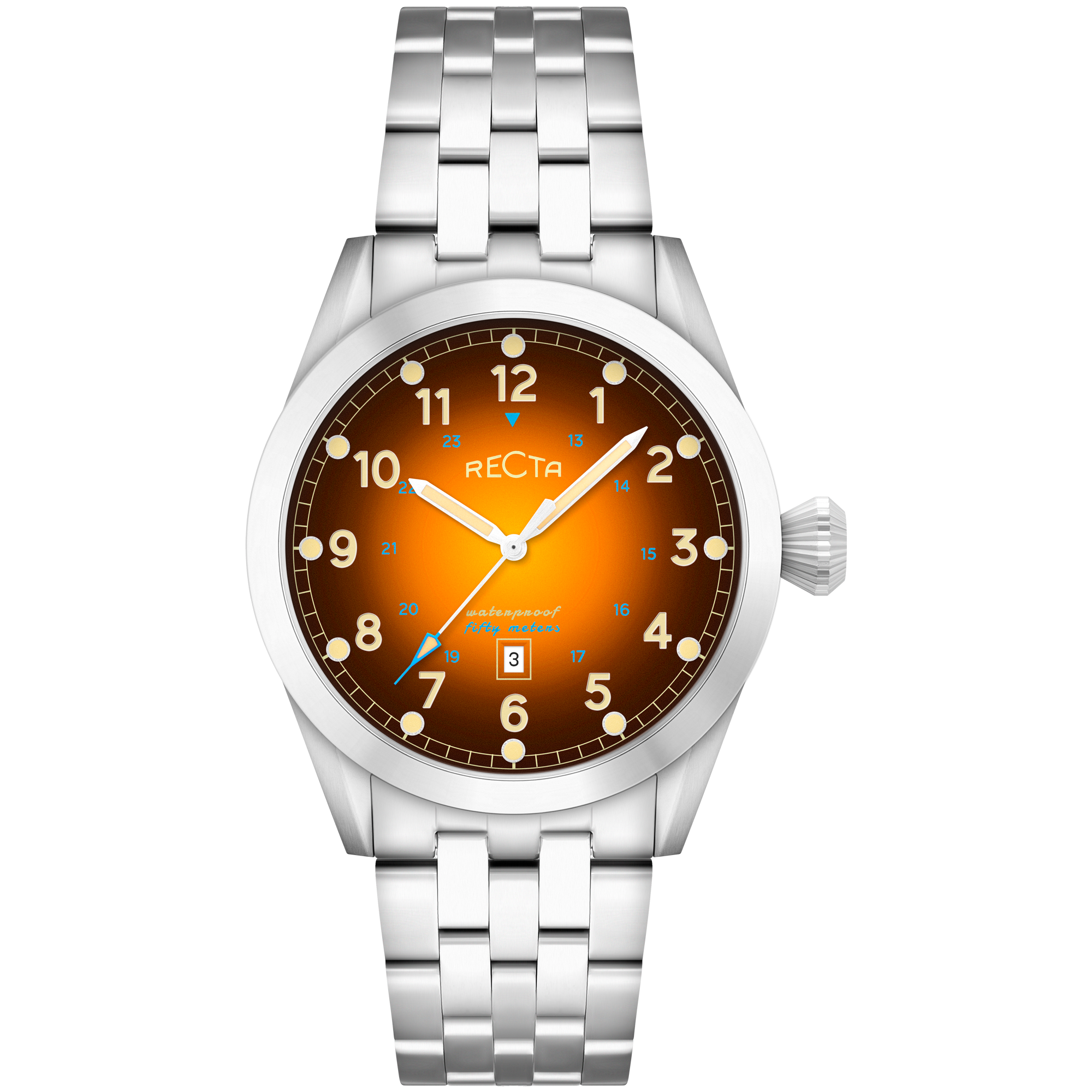Cavalier Japan Quartz Orange / Stainless Steel |  Dial