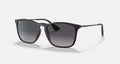CHRIS MEN'S Rubber Black / Light Grey Gradient Dark Grey |  Dial