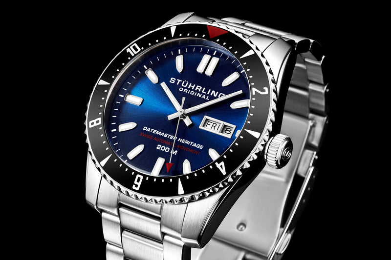 Aquadiver 1004 Blue Silver/Stainless Steel | Blue Dial