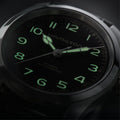 Khaki Field Black / Leather Black Dial