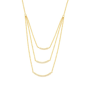 Lily Bib Necklace 18k Yellow Gold