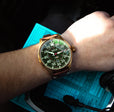 Hawker Hurricane Clowes Automatic Green / Leather | Green Dial