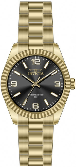 Specialty Black Dial / Gold-Tone Stainless Steel Bracelet Black Dial