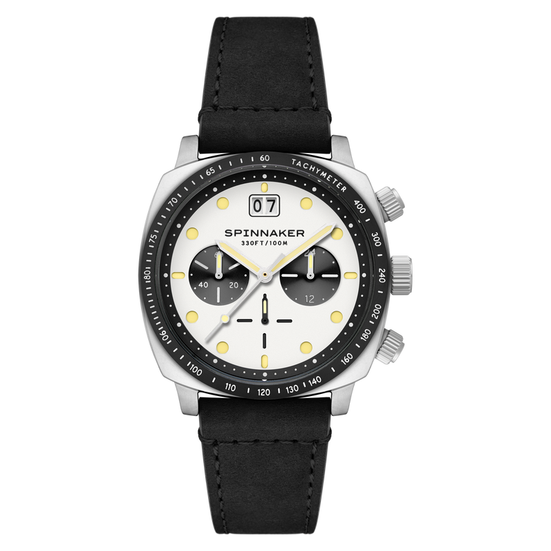 Hull Chronograph White / Leather | White Dial
