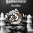 Staunton Chess Set Automatic Limited Edition Grey / Stainless Steel |  Dial