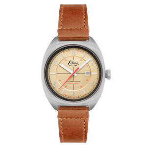 Crissier Automatic Grey / Brown Leather | Grey Dial