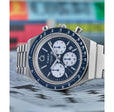 Q TIMEX Stainless Steel / Stainless Steel | Blue Dial