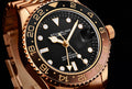 Aquadiver GMT Rose Gold/Stainless Steel | Black Dial