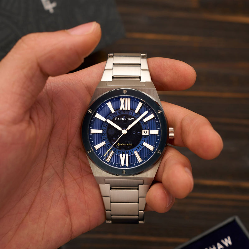 Discovery Drake Skeleton Automatic Blue / Stainless Steel | Blue Dial