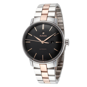 Coupole Classic Black Dial Silver And Rose Gold Stainless Steel Bracelet 32mm Black Dial
