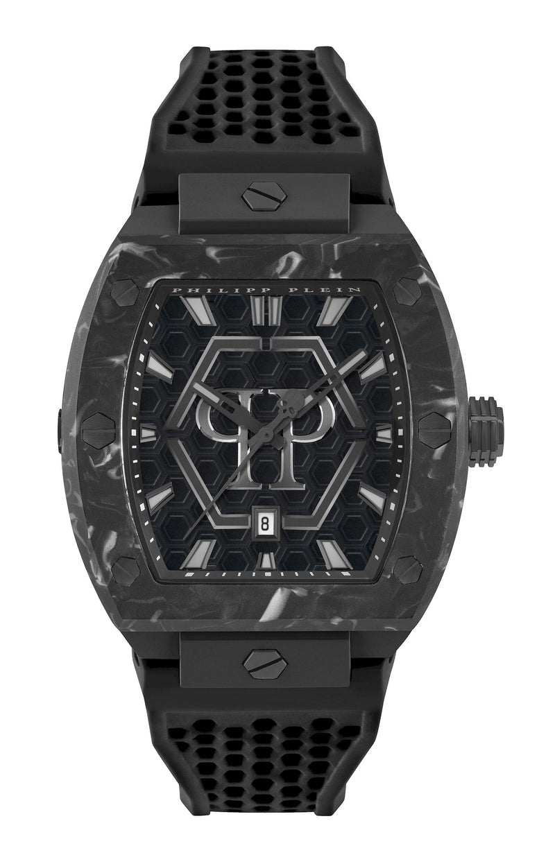 THE HEXAGON PHANTOM 44MM Black / Silicone Black Dial