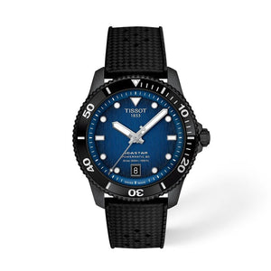 Seastar 1000 Powermatic 80 Blue / Black Rubber Blue Dial