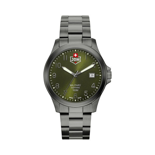 JDM Military Alpha I Ronda 515 Movement Green Dial JDM-WG001  display picture 3