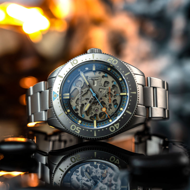Croft 42 Skeleton Automatic Black / Sandblasted Stainless Stainless Steel | Black Dial
