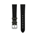 STRAP, 20mm, ITALIAN LEATHER, CROSS HATCH, STEEL BUCKLE, MOSS GREEN, XL ITALIAN LEATHER, CROSS HATCH