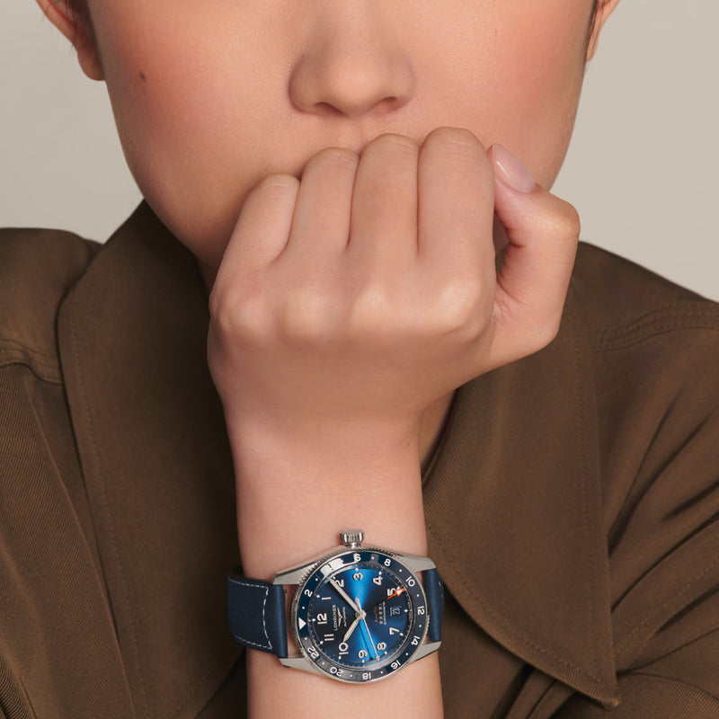 SPIRIT ZULU TIME Blue / Leather | Blue Dial