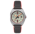 Bell X-1 Machbuster Automatic Gray / Brown Hybrid leather and rubber strap | Gray Dial