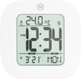 Compact Alarm Clock with Temperature and Date Clock, LCD, Alarm, Mini, White (25/50)