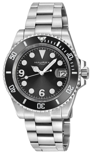 Barracuda 316L Case, Black Sunray Dial, Ceramic Bezel, 316L Stainless Steel Bracelet Black Dial