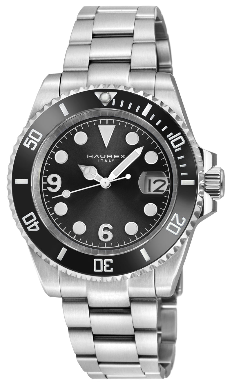 Barracuda 316L Case, Black Sunray Dial, Ceramic Bezel, 316L Stainless Steel Bracelet Black Dial