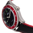 Elijah Automatic Watch W/Date Black/Red | Black Dial
