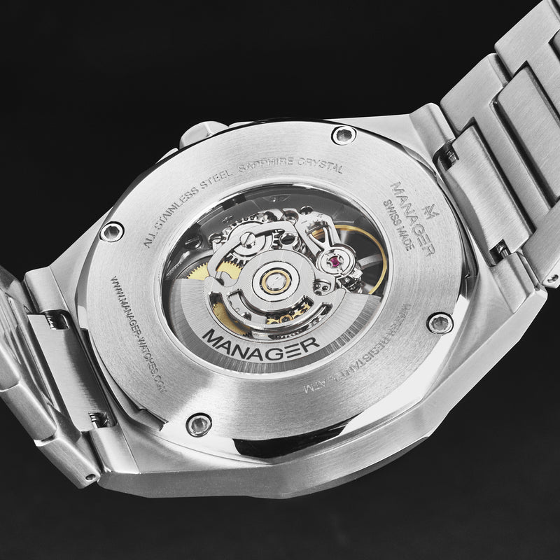 Open mind MAN-RO-03-SM / Blue / Stainless-Steel | Blue Dial