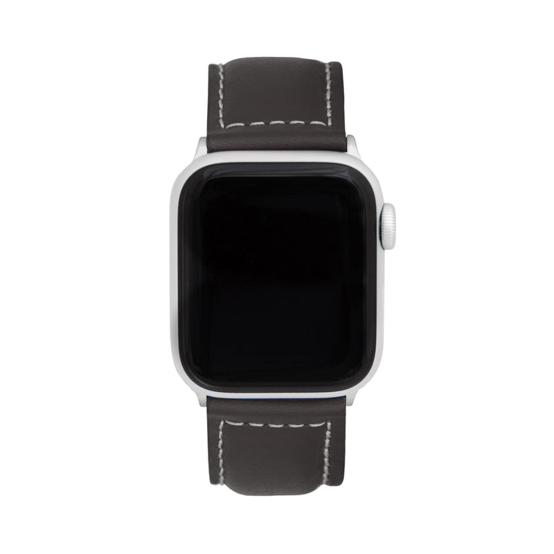 Classic Leather Band with Stitch for Apple Watch Series 8/7/6/5/4/3/2/1/SE Brown (38mm | 40mm | 41mm) |  Dial