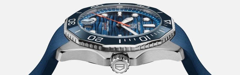 Aquaracer Professional 300 42mm Blue / Rubber | Blue Dial