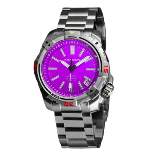 Sea Striker T100 16 tubes Automatic 40mm Purple | Purple Dial