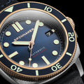 Spinnaker Hull Diver Automatic Blue / Leather | Blue Dial
