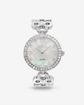 Tramonta Ladies Mother of Pearl Dial Watch with Crystal Bezel & Bracelet