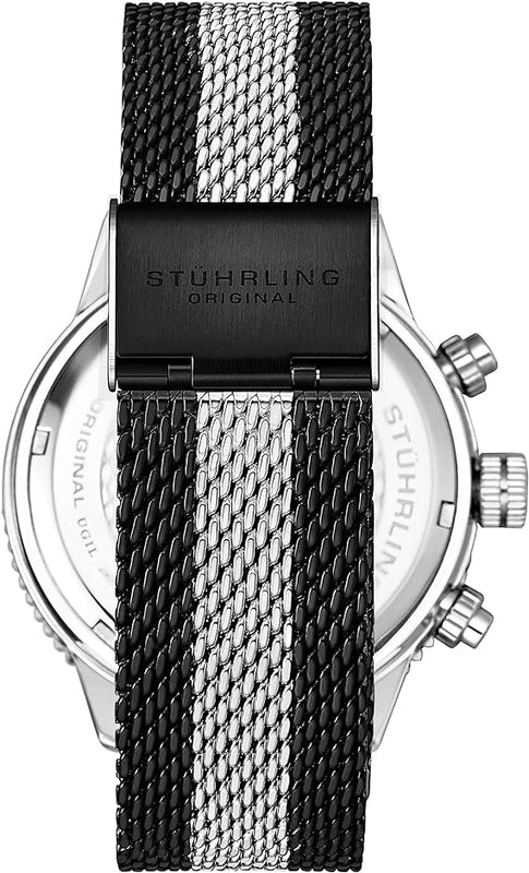 Monaco Chronograph Black/Silver | Black Dial