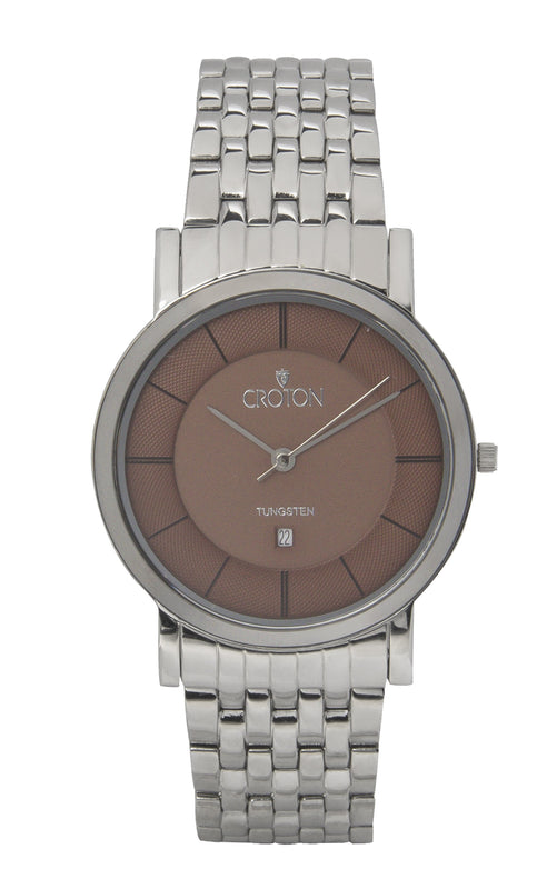 Men's Swiss Parts Movement Stainless Steel and Tungsten Sapphire Crystal and Tapering Bracelet  |  Dial