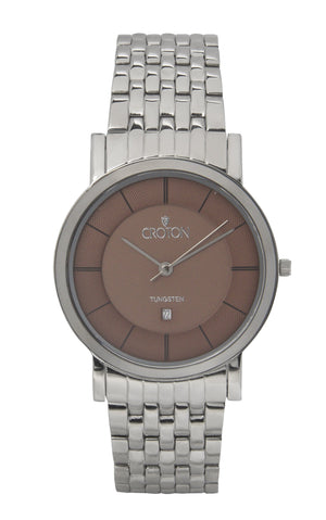 Men's Swiss Parts Movement Stainless Steel and Tungsten Sapphire Crystal and Tapering Bracelet  |  Dial